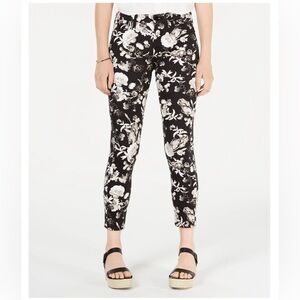 Jen7 by 7 For All Mankind High Waist Floral Print Ankle Skinny Jeans size 4 NWOT